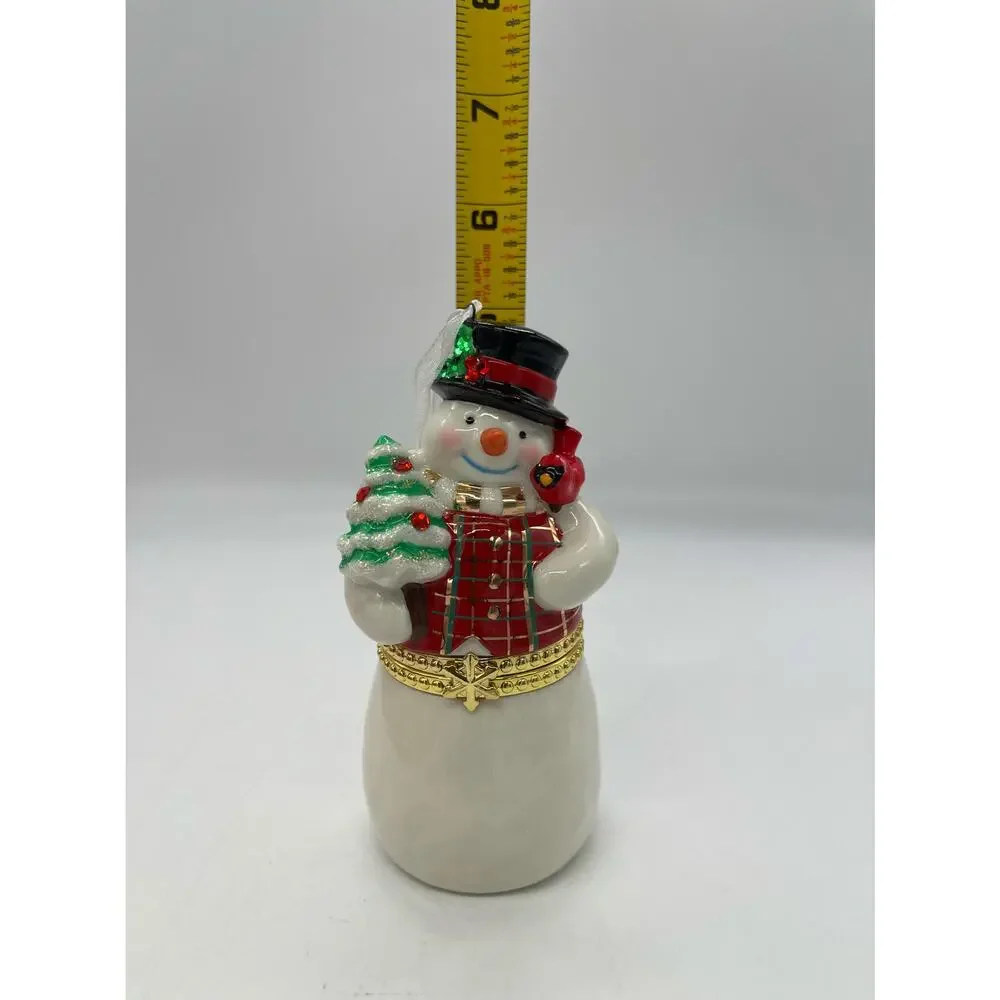 Hallmark Keepsake Limoges Snowman Ornament & Trinket Box
